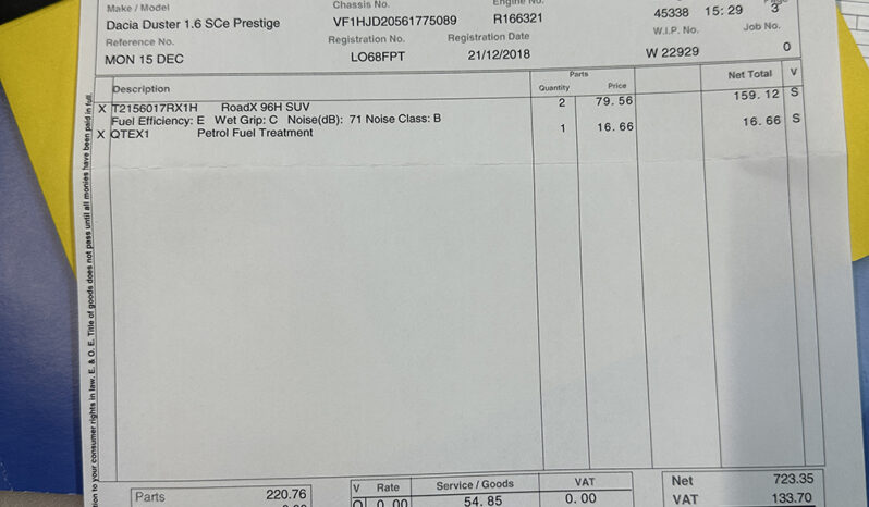 
								Dacia Duster 1.6 SCe Prestige full									